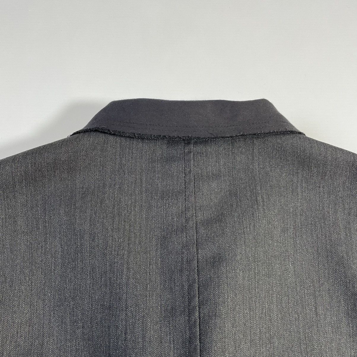Comme des Garcons Herringbone Wool ‘Raw Edge’ Blazer Size 38R - 16 Thumbnail