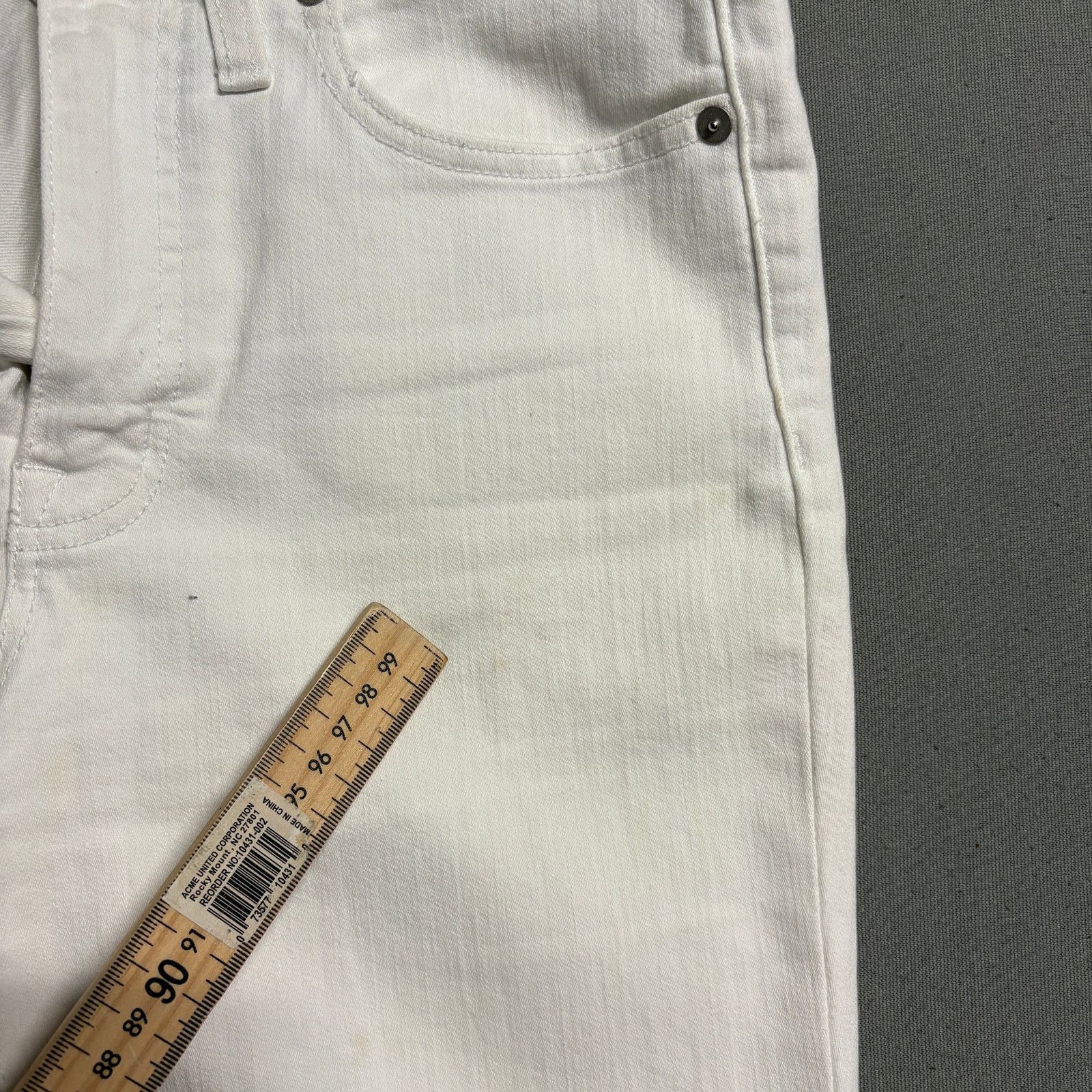Madewell Madewell Cali Demi-Boot Jeans Size 27 White Style J7202 Size 27" / US 4 / IT 40 - 12 Thumbnail