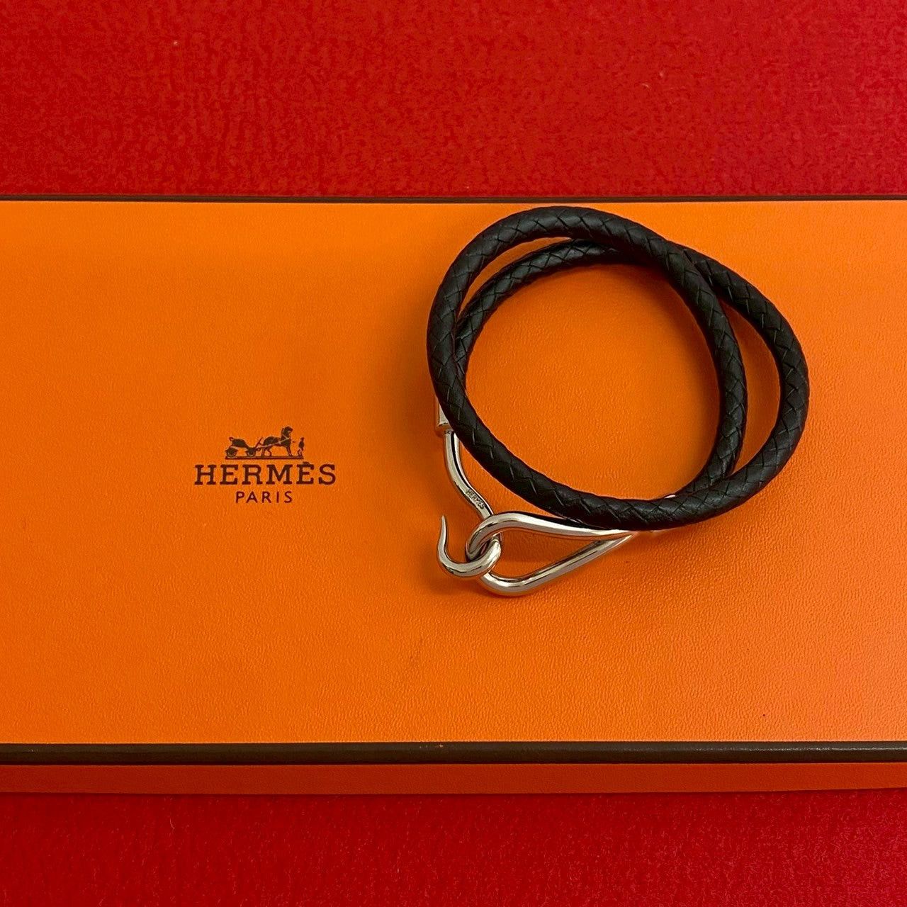 Hermes Hermes Bracelet Black Leather Size ONE SIZE - 1 Thumbnail