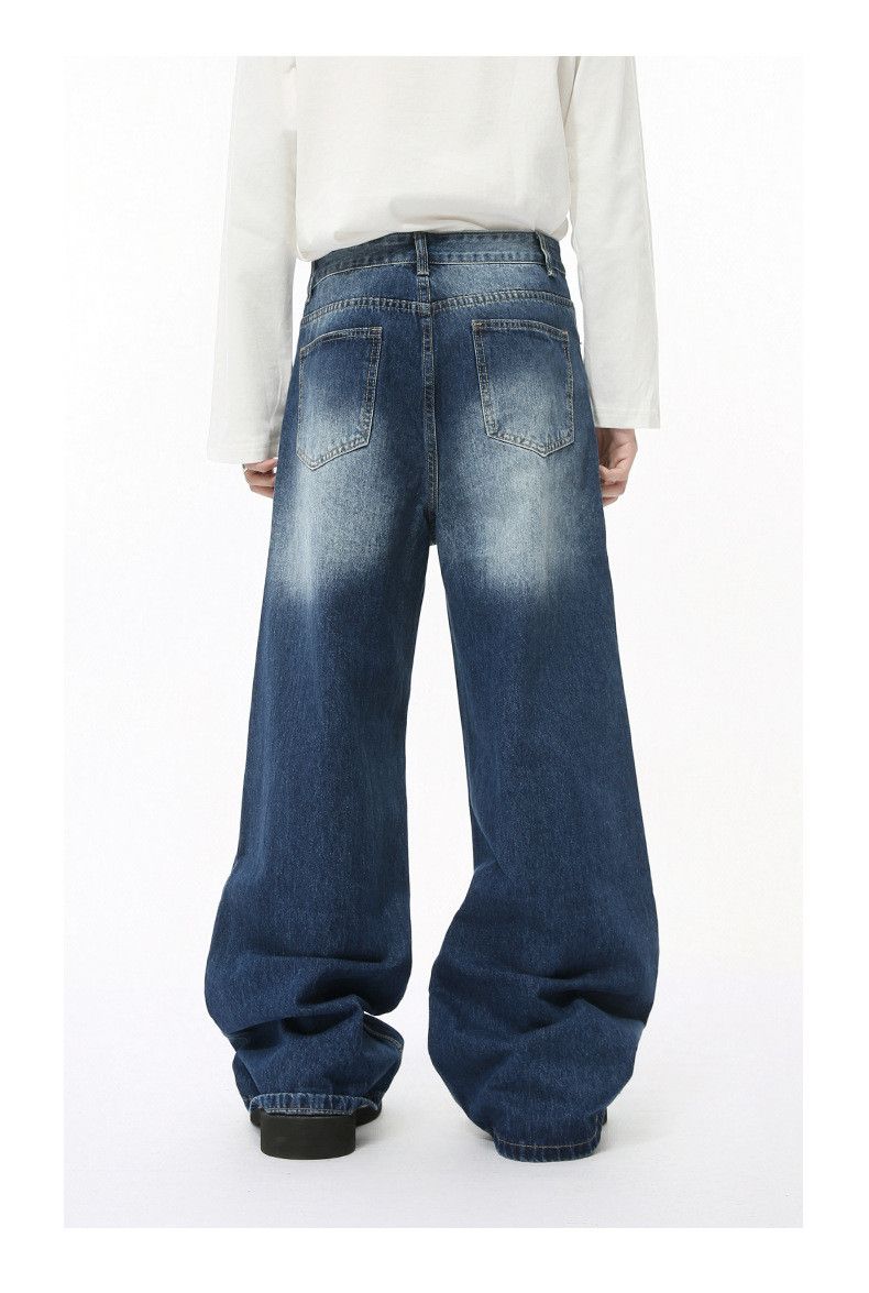 Japanese Brand Japanese retro wide-leg straight-leg vibe jeans Size US 32 / EU 48 - 4 Thumbnail