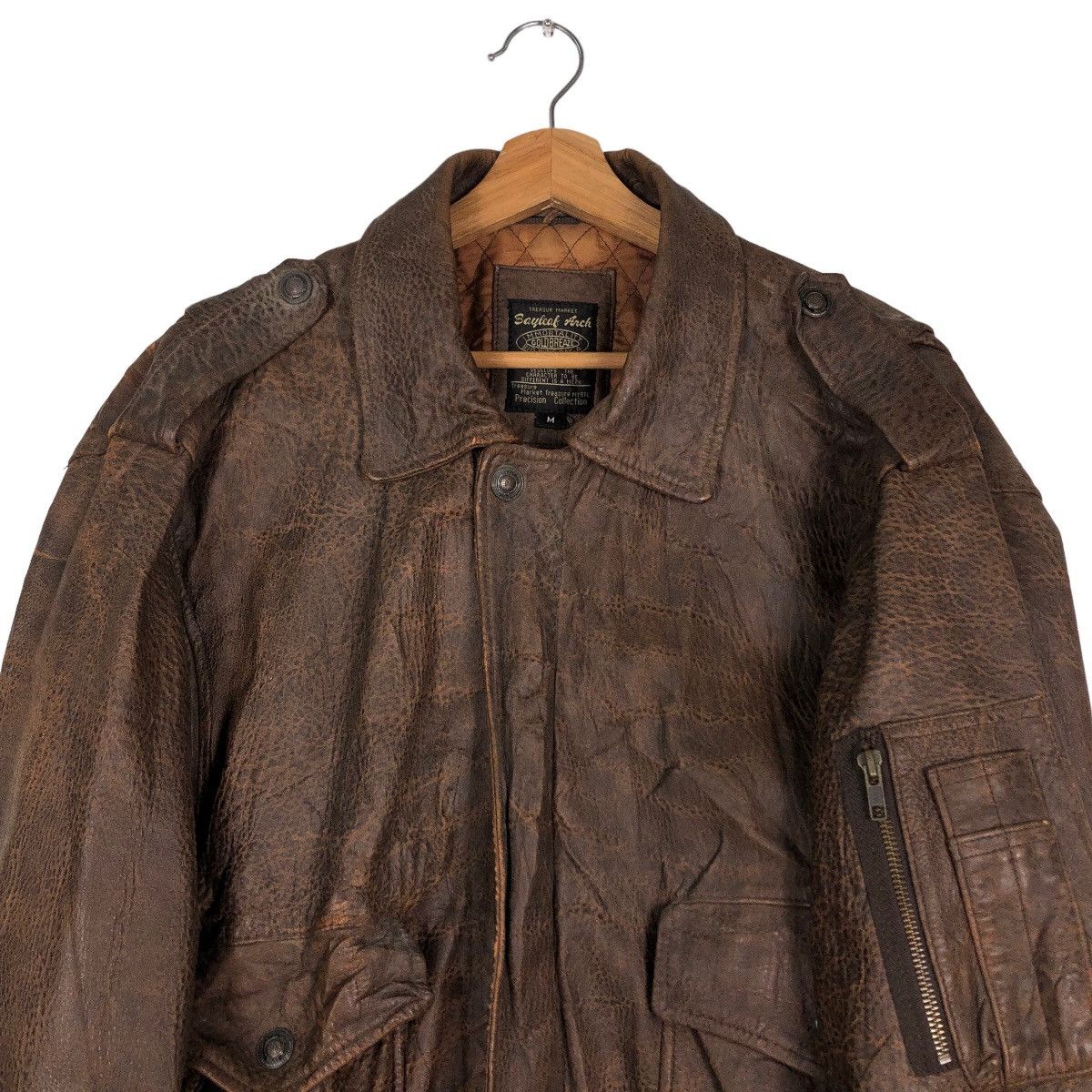 Japanese Brand 🔥Vintage Biker Leather Jacket Bayleaf Anch Issey Miyake Size US M / EU 48-50 / 2 - 3 Thumbnail