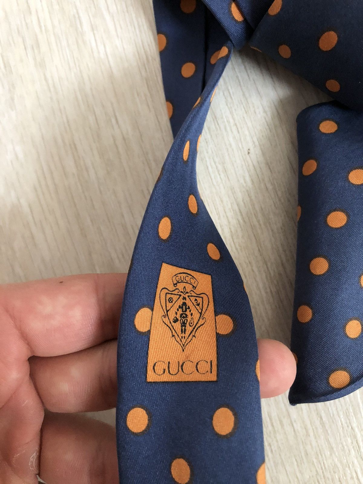 Gucci × Vintage Vintage Gucci Silk Tie Size ONE SIZE - 6 Thumbnail