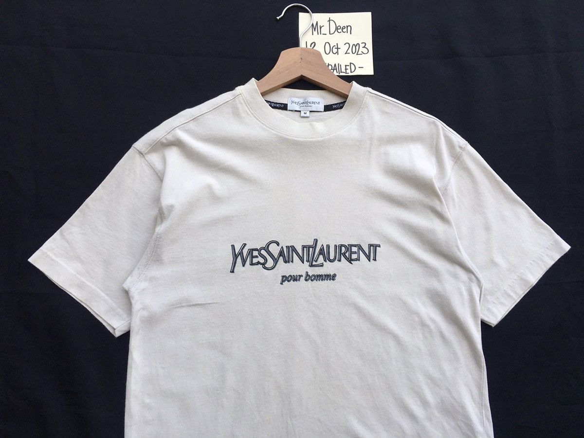 Yves Saint Laurent Rare Vintage Yves Saint Laurent YSL Big Logo Spellout Tee Size US M / EU 48-50 / 2 - 5 Thumbnail
