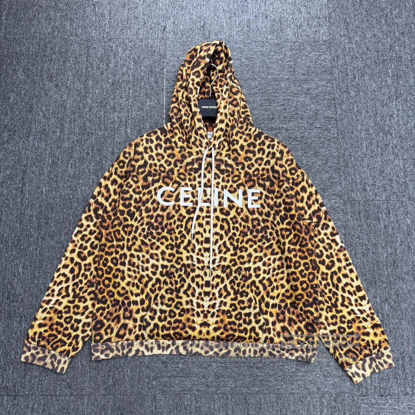 Celine CELINE Leopard print hooded hoodie| Size M / US 6-8 / IT 42-44 - 1 Thumbnail