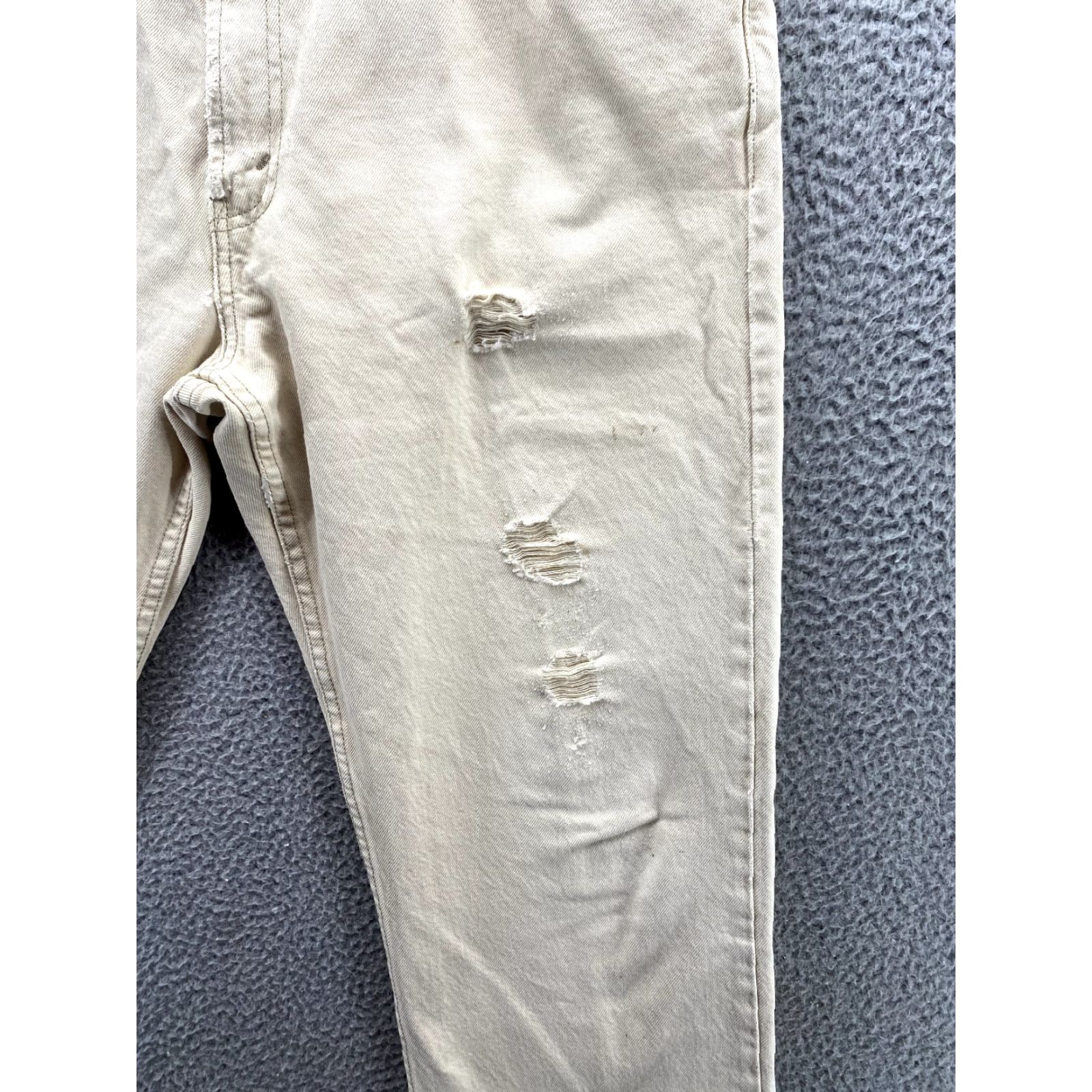 Levi's Levi's 505 Jeans 38x29 Ivory Denim Straight 90s Y2K Skate Western Mens Size US 38 / EU 54 - 5 Thumbnail