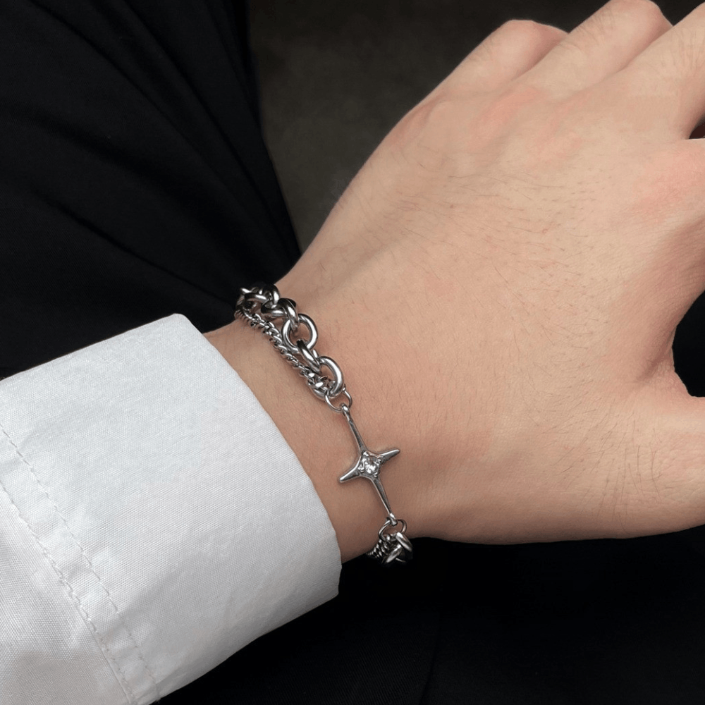 Jewelry STAR Silver Bracelet Size ONE SIZE - 6 Thumbnail