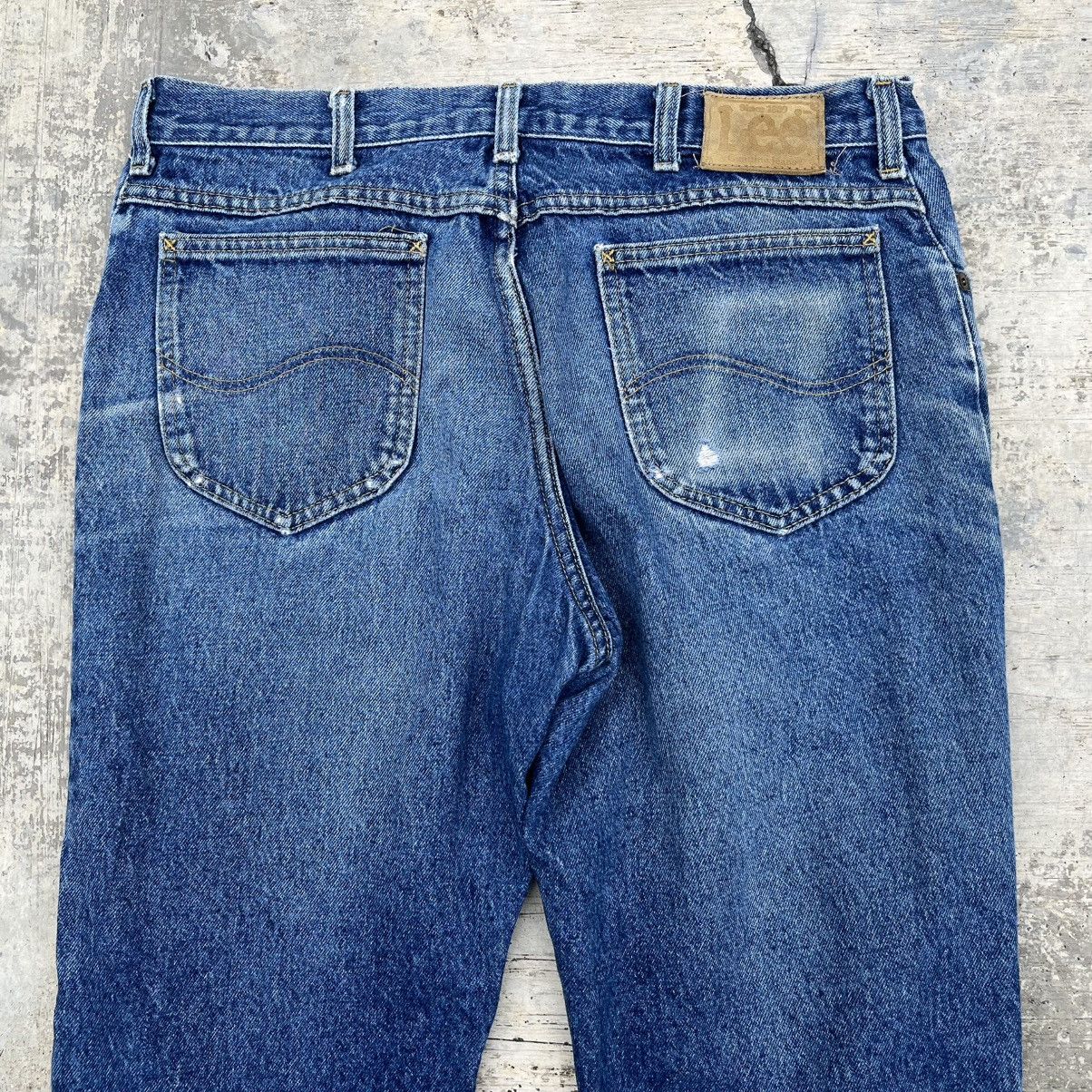 Lee × Vintage Vintage 90s Lee Usa Relaxed Fit Denim Jeans Size 34x28 Size US 34 / EU 50 - 4 Thumbnail