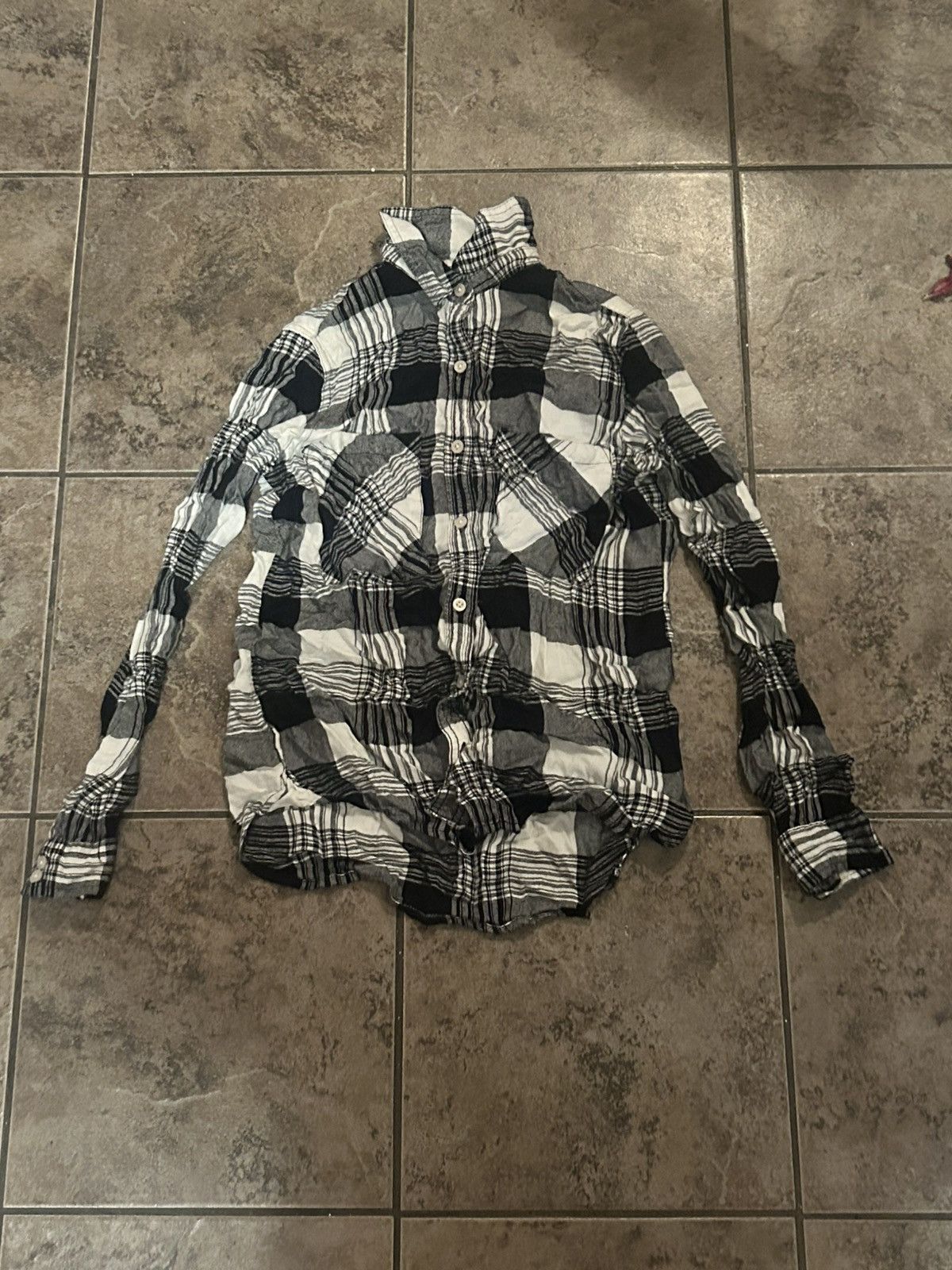 Forever 21 Forever 21 Black White Plaid Flannel Size S / US 4 / IT 40 - 1 Preview