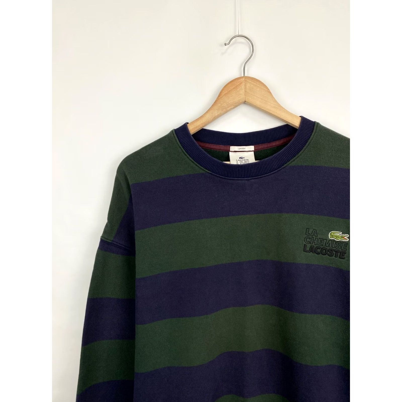 Lacoste Lacoste Live Sweatshirt College Style Rare Retro Hype Y2K Multicolor Green/Dark Blue M/L Unisex Mens Sweatshirt Size US L / EU 52-54 / 3 - 3 Thumbnail