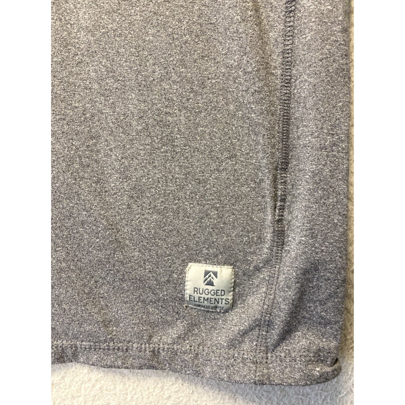 Vintage Rugged Elements Men's Soft Stretch Crew Long Sleeve Shirt-Gray L Size US L / EU 52-54 / 3 - 2 Thumbnail