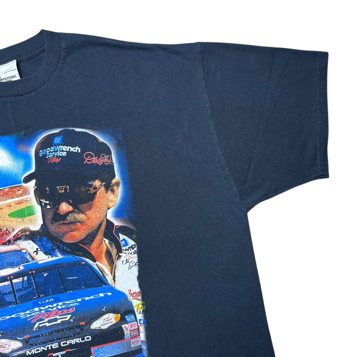 NASCAR Vintage 1990s NASCAR Dale Earnhardt Competitors View T-Shirt Size US XXL / EU 58 / 5 - 6 Thumbnail