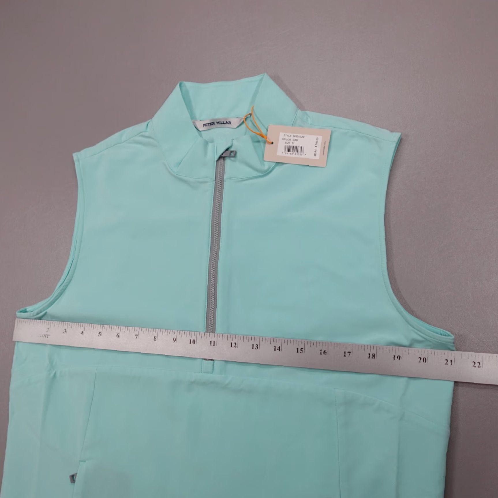 Peter Millar Peter Millar Golf Vest Windward Half-Zip CAB MS24EZ31 Men's Size S Size US S / EU 44-46 / 1 - 6 Thumbnail
