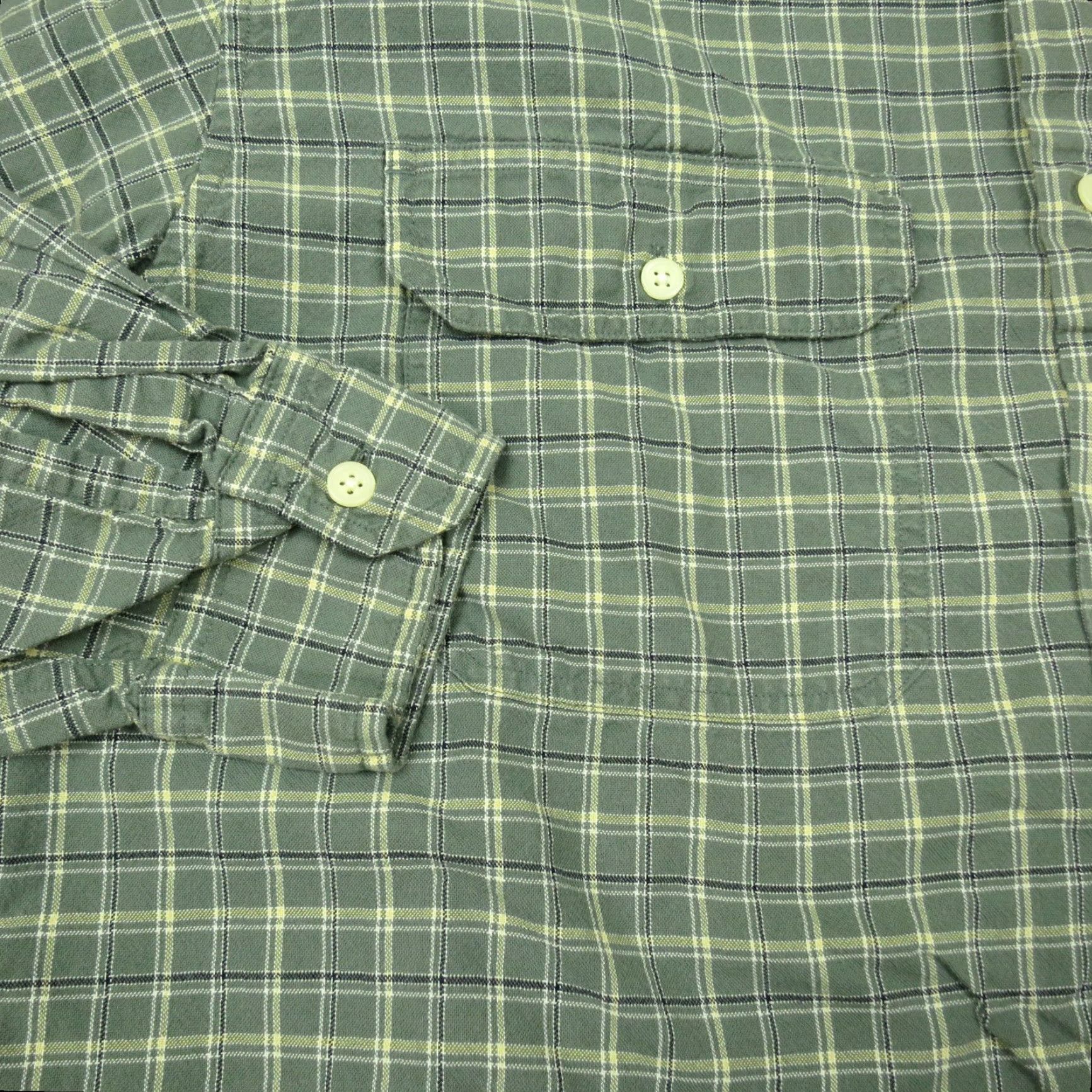 Nautica Nautica Shirt Mens Medium Green Plaid Button-Up Casual Shirt Size US M / EU 48-50 / 2 - 2 Thumbnail
