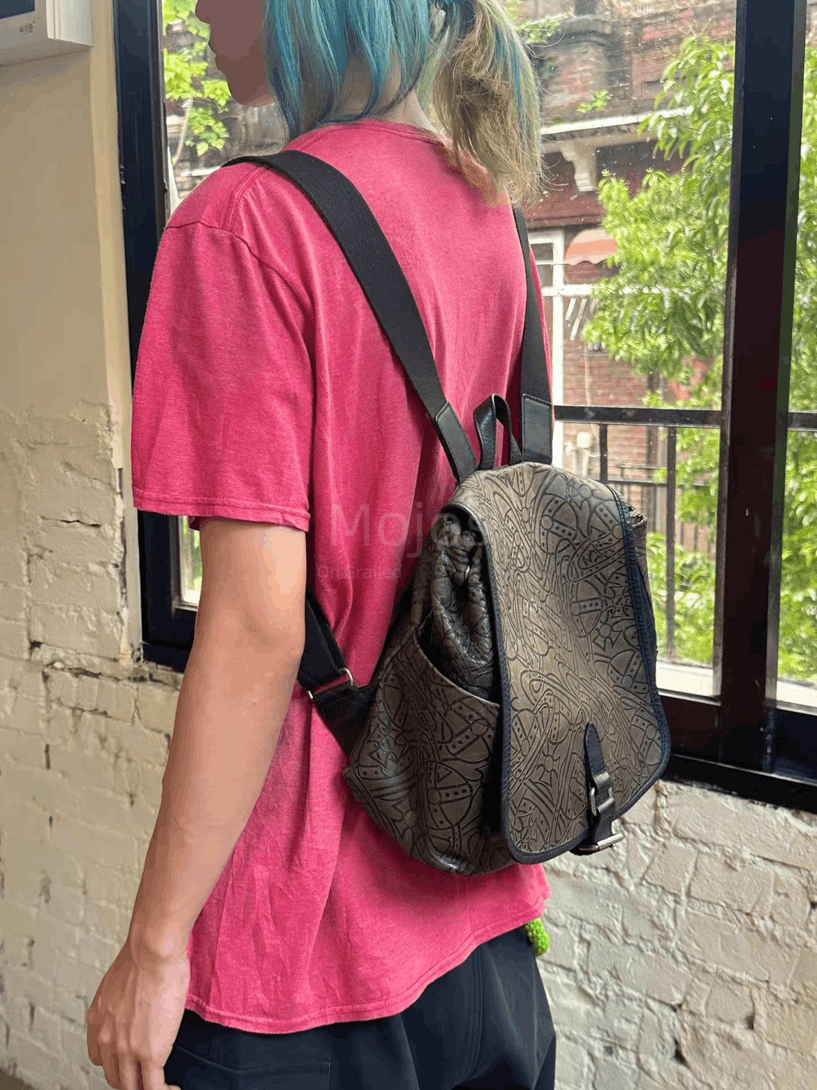 Vivienne Westwood Vivienne Westwood Logo Pattern Backpack-2508 Size ONE SIZE - 4 Thumbnail