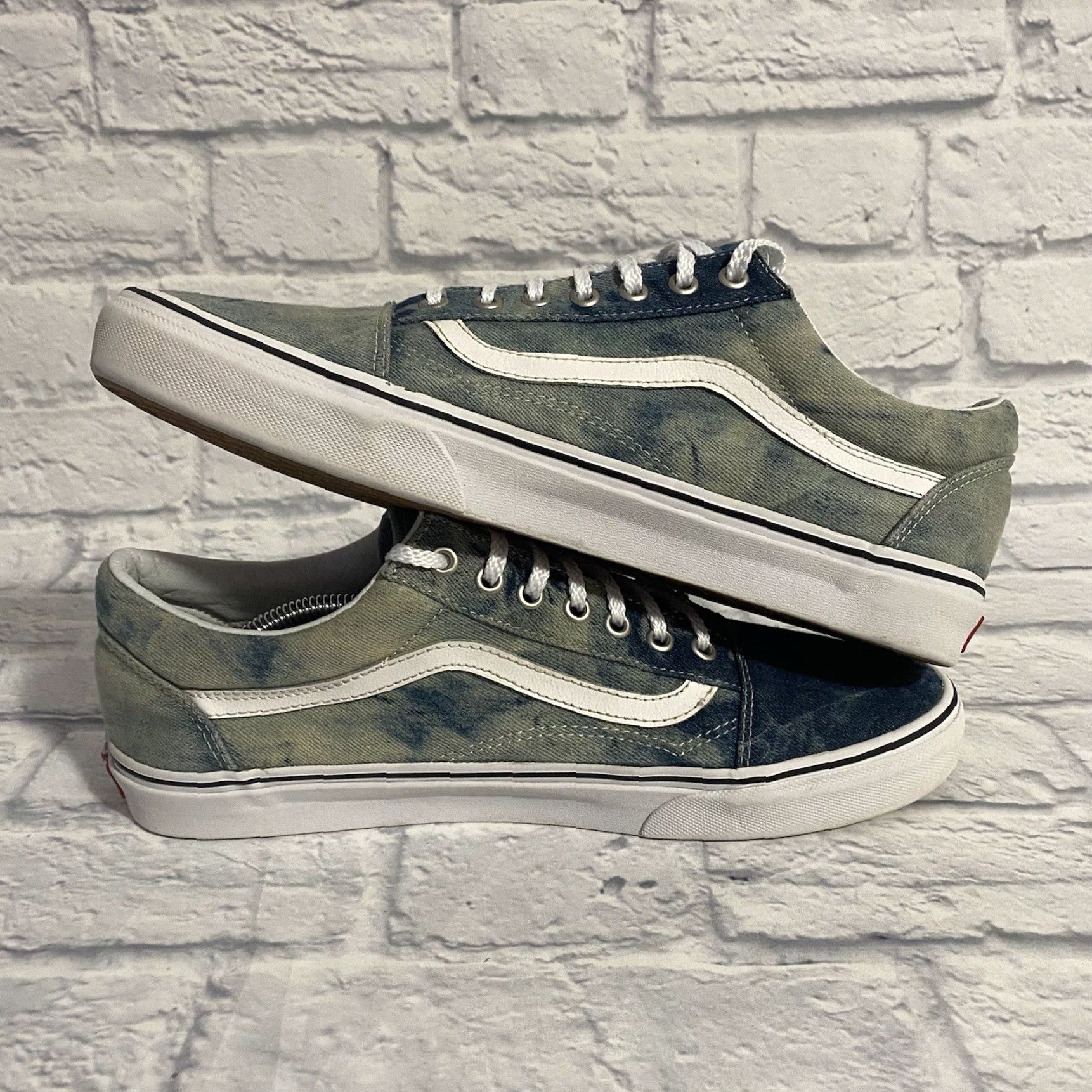 Vans Vans Old Skool Low Top Skateboard Sneakers Blue White Jean Shoes Men’s Size 12 Mens Size US L / EU 52-54 / 3 - 7 Thumbnail