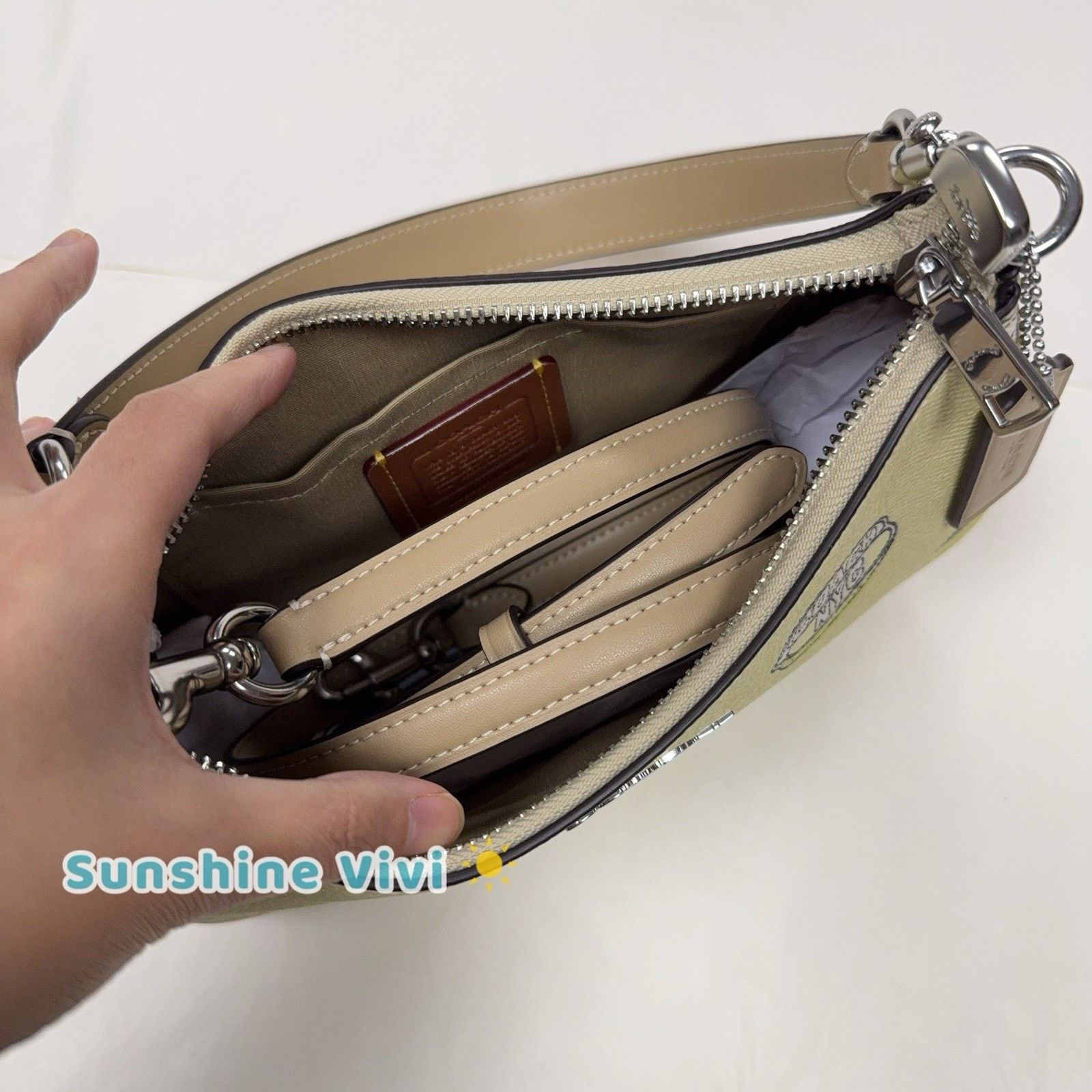 Coach NWT Coach Teri Shoulder Bag Crossbody Lemon Yellow CBA53 Size ONE SIZE - 5 Thumbnail