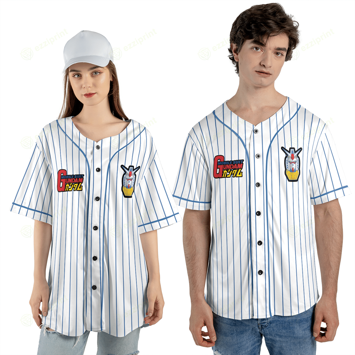 The Unbranded Brand Mobile Suit Gundam RX78-2 Baseball Jersey Size US M / EU 48-50 / 2 - 1 Thumbnail