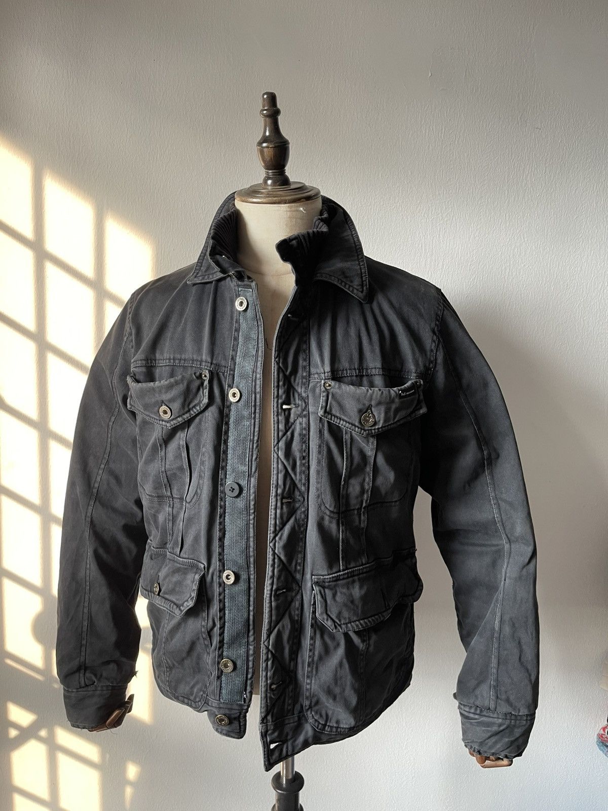 Dolce & Gabbana 2000s Dolce & Gabbana Disstressed Sailor Jacket 11 Size US M / EU 48-50 / 2 - 2 Thumbnail