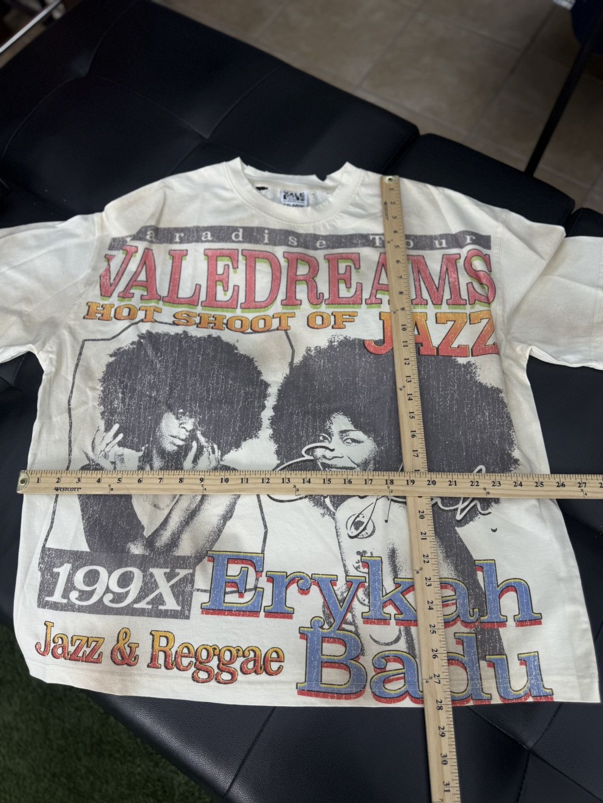 Vale Valley White Jazz Tee Shirt Size XXL (NEW) Size US XXL / EU 58 / 5 - 6 Thumbnail