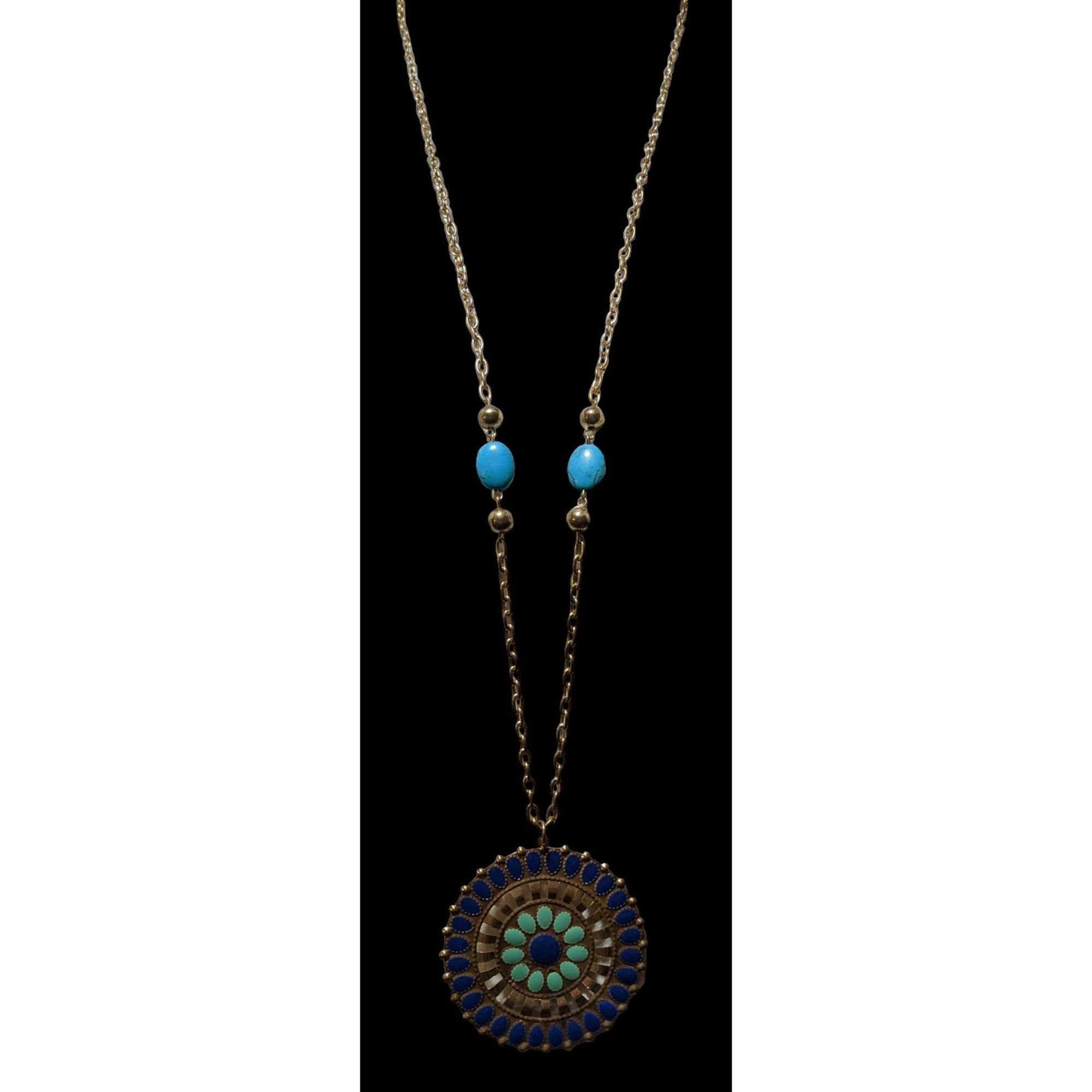 Other JS Collection Bohemian Enamel Medallion Necklace Size ONE SIZE - 4 Thumbnail
