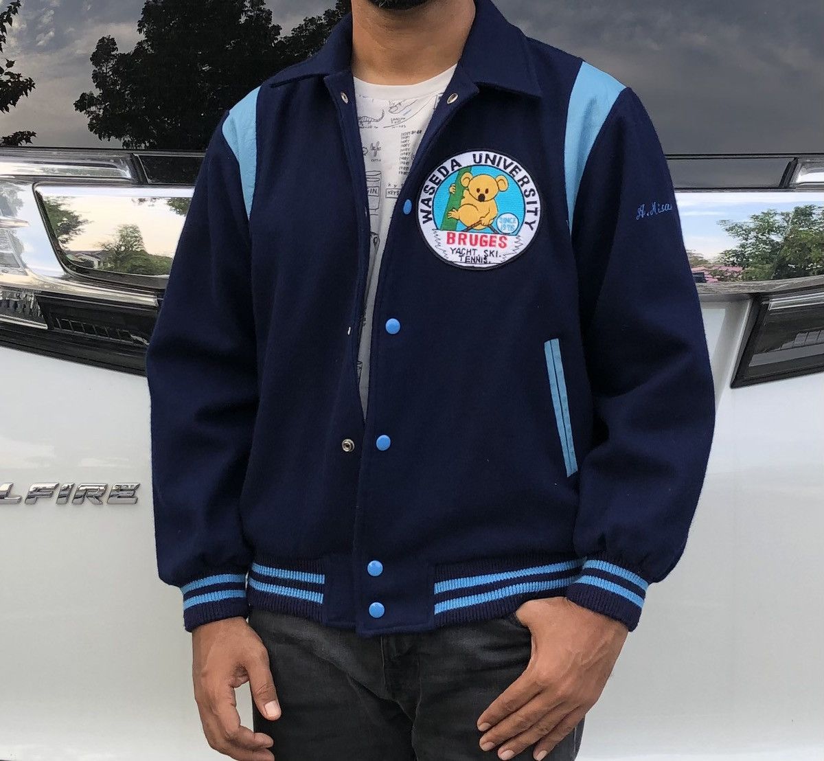 Vintage Vintage Baseball Varsity Jacket By Village Stone Size US M / EU 48-50 / 2 - 1 Thumbnail