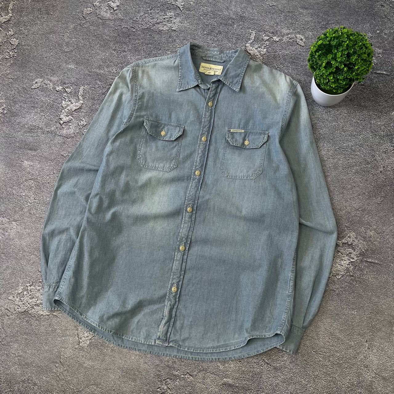 Denim & Supply Ralph Lauren Vintage 90s Denim Supply Ralph Lauren Stripped Shirt Size L Size US L / EU 52-54 / 3 - 12 Thumbnail
