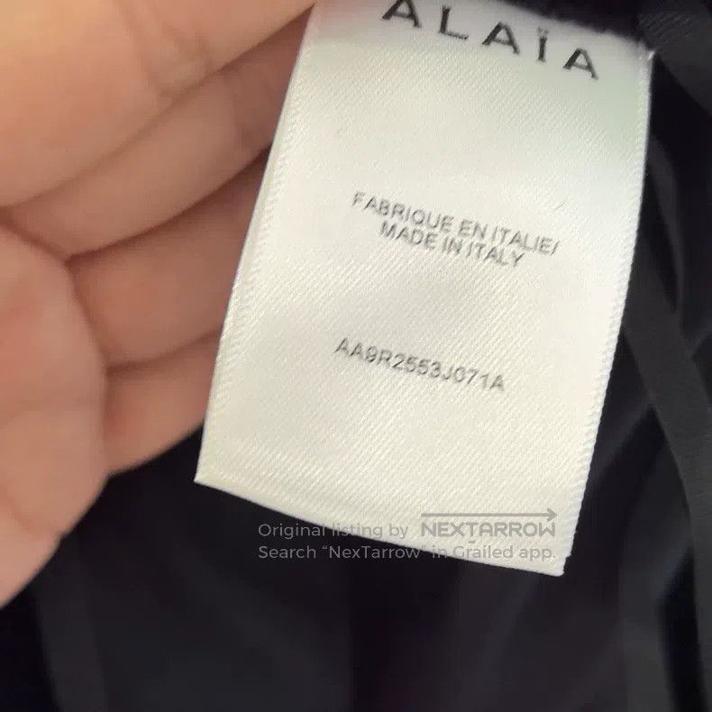 Other Alaia Black Velvet Dress with Front Slit Design Size XS / US 0-2 / IT 36-38 - 4 Thumbnail