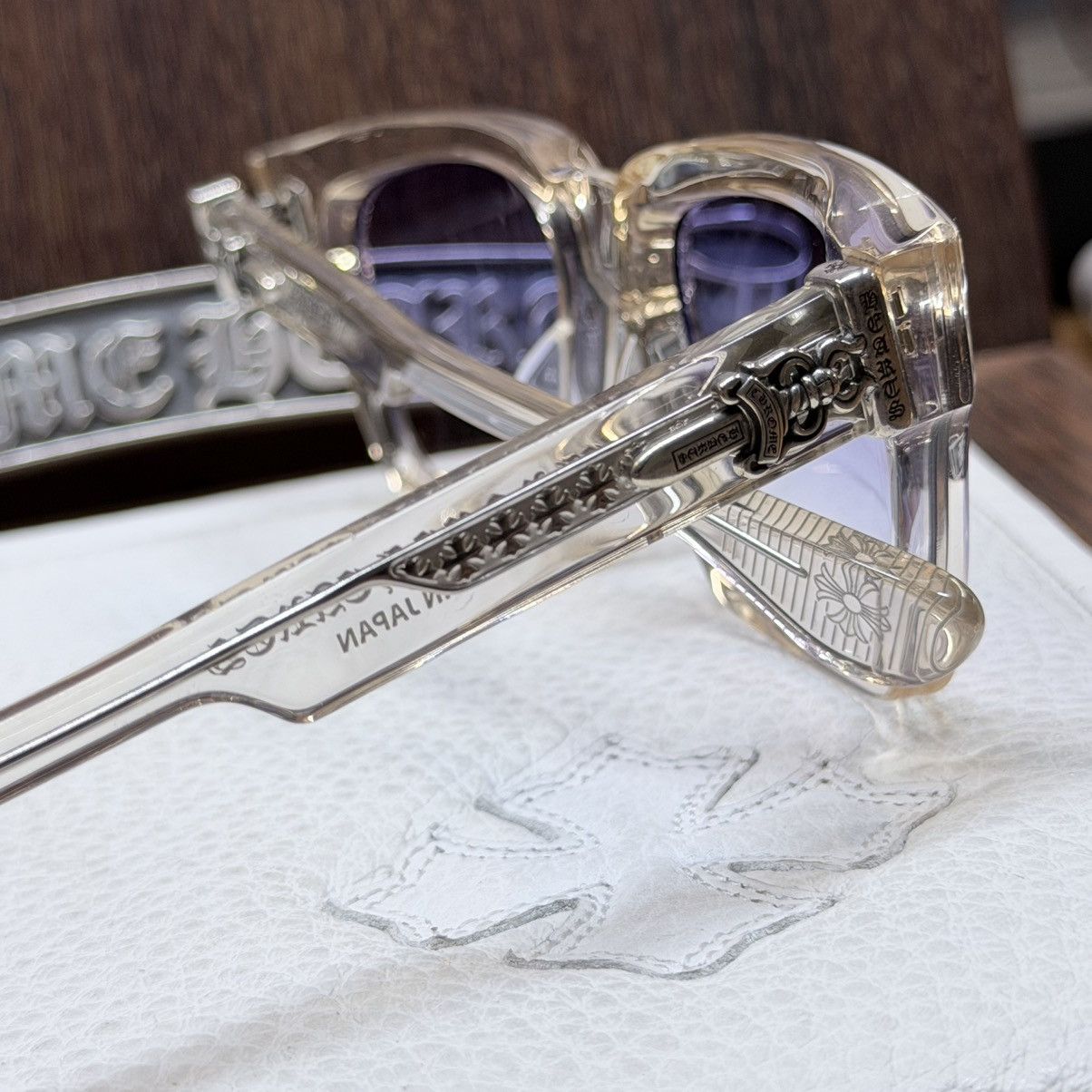 Chrome Hearts Chrome Hearts Box Officer 1/1 Sunglasses Size ONE SIZE - 9 Thumbnail