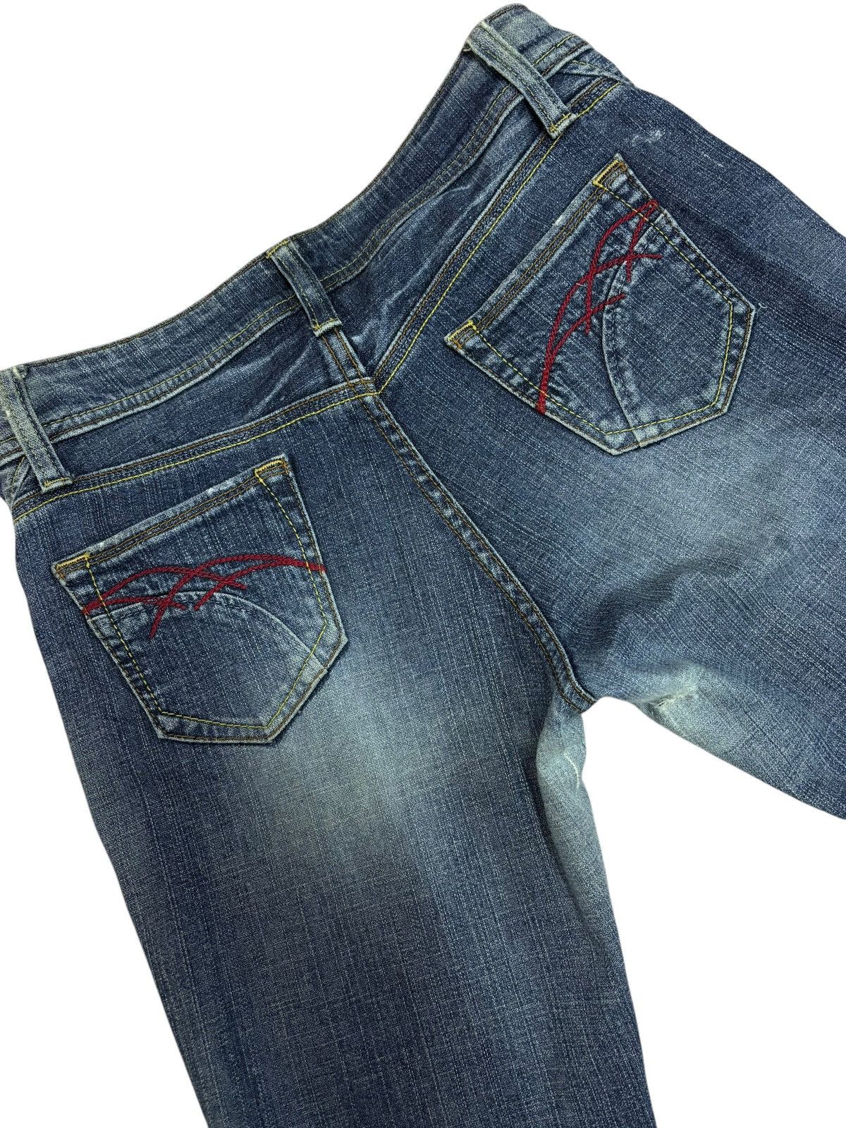Japanese Brand × Vintage Vintage Georgia Love Faded Bootcut Jeans Size 33" - 6 Thumbnail