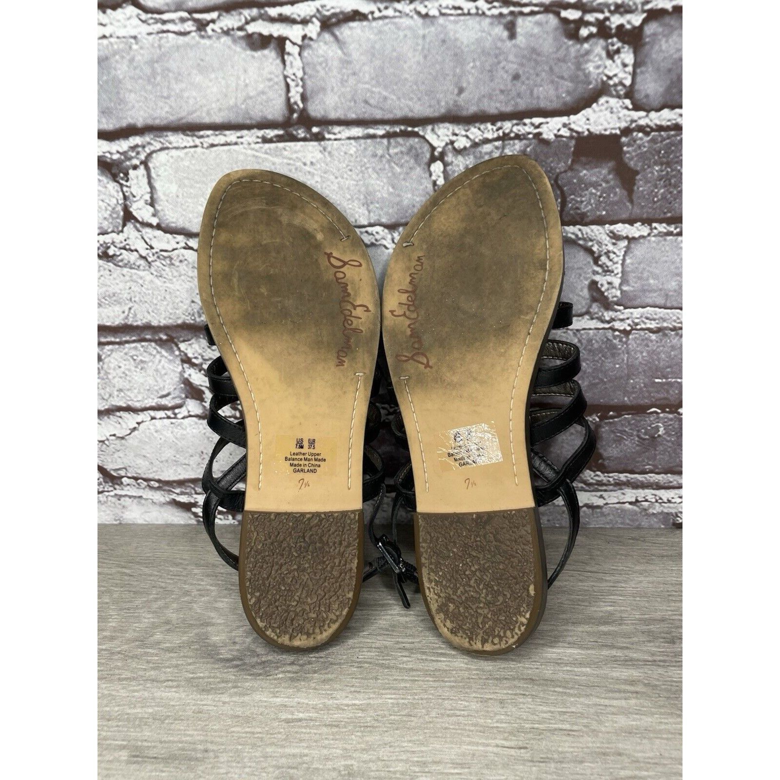 Sam Edelman Sam Edelman Garland Black Leather Slingback Thong Strappy Sa Size US 7.5 / IT 37.5 - 17 Thumbnail