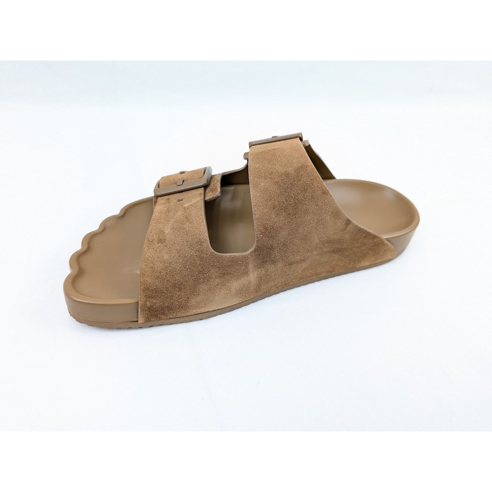 Balenciaga o1rshd1 Q:2 / Suede Sunday Sandals in Brown Size US 12 / EU 45 - 8 Thumbnail