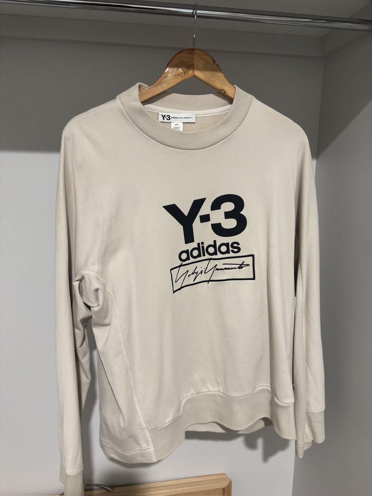 Y-3 Adidas Y-3 Logo Crewneck Size US M / EU 48-50 / 2 - 1 Thumbnail