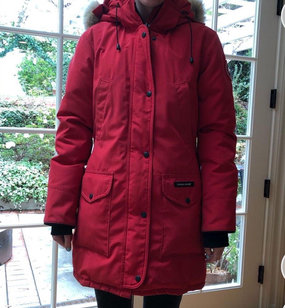 image of Canada Goose Trillium Parka in Red, Women's (Size Small)