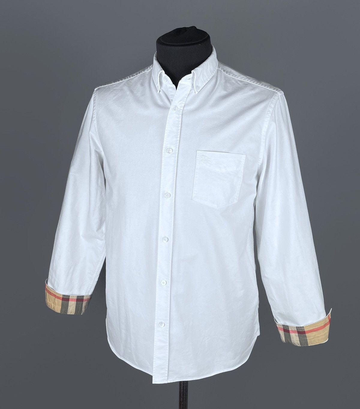 Burberry Burberry Brit Oxford Classic White Nova Check Shirt Size XL Size US XL / EU 56 / 4 - 7 Thumbnail