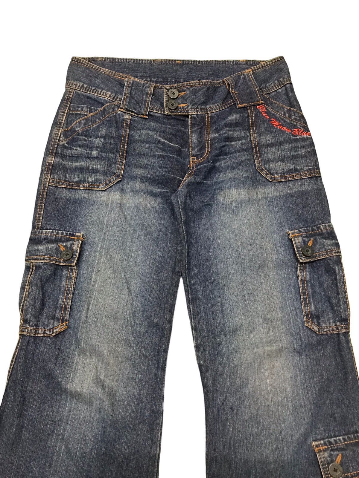 Hysteric Glamour FLARED‼️‼️ Blue Moon Blue Multipocket Denim Jeans Size US 31 - 3 Thumbnail