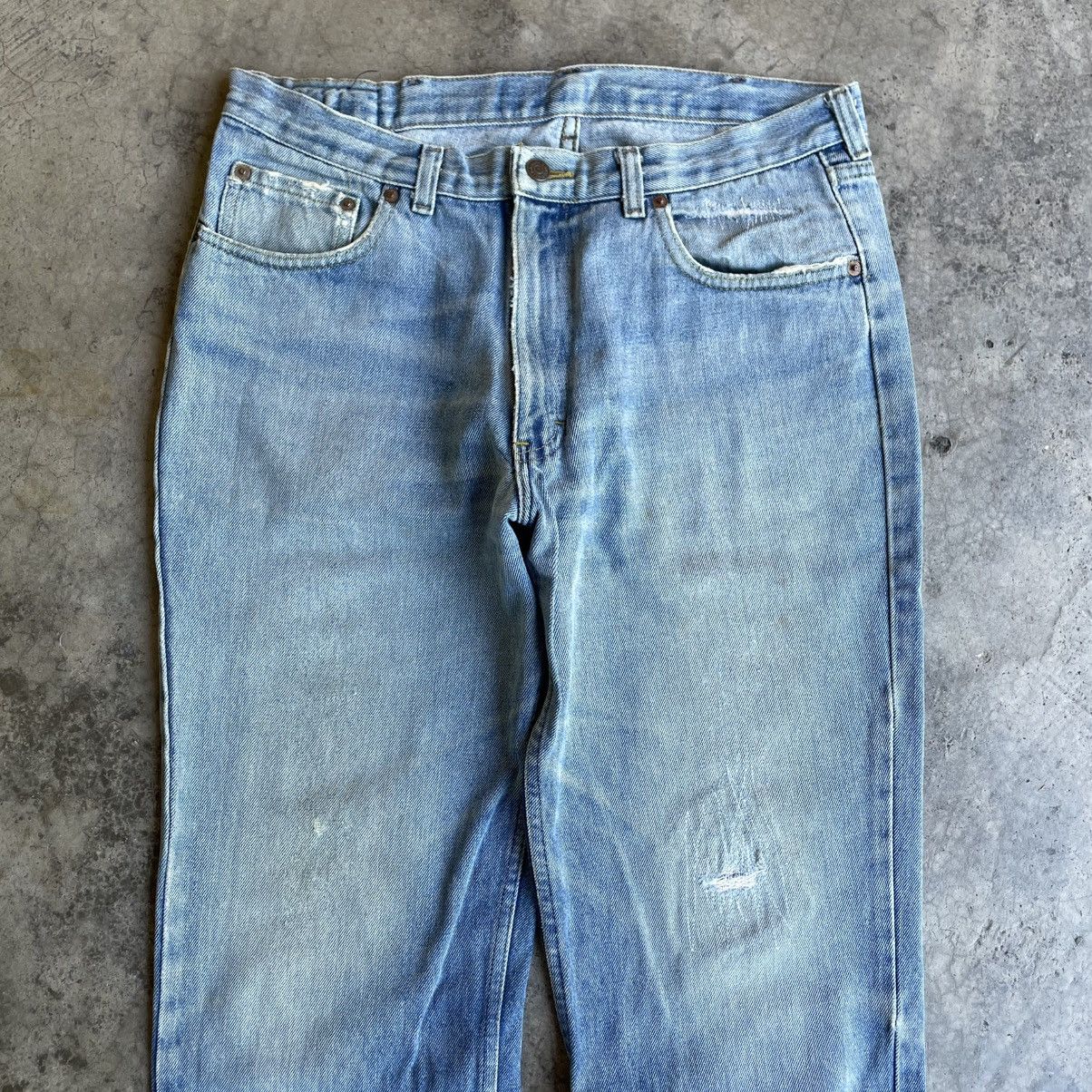 Polo Ralph Lauren 🔥Vintage Polo Ralph Lauren Stoned Washed Distress Denim Size US 33 - 2 Thumbnail