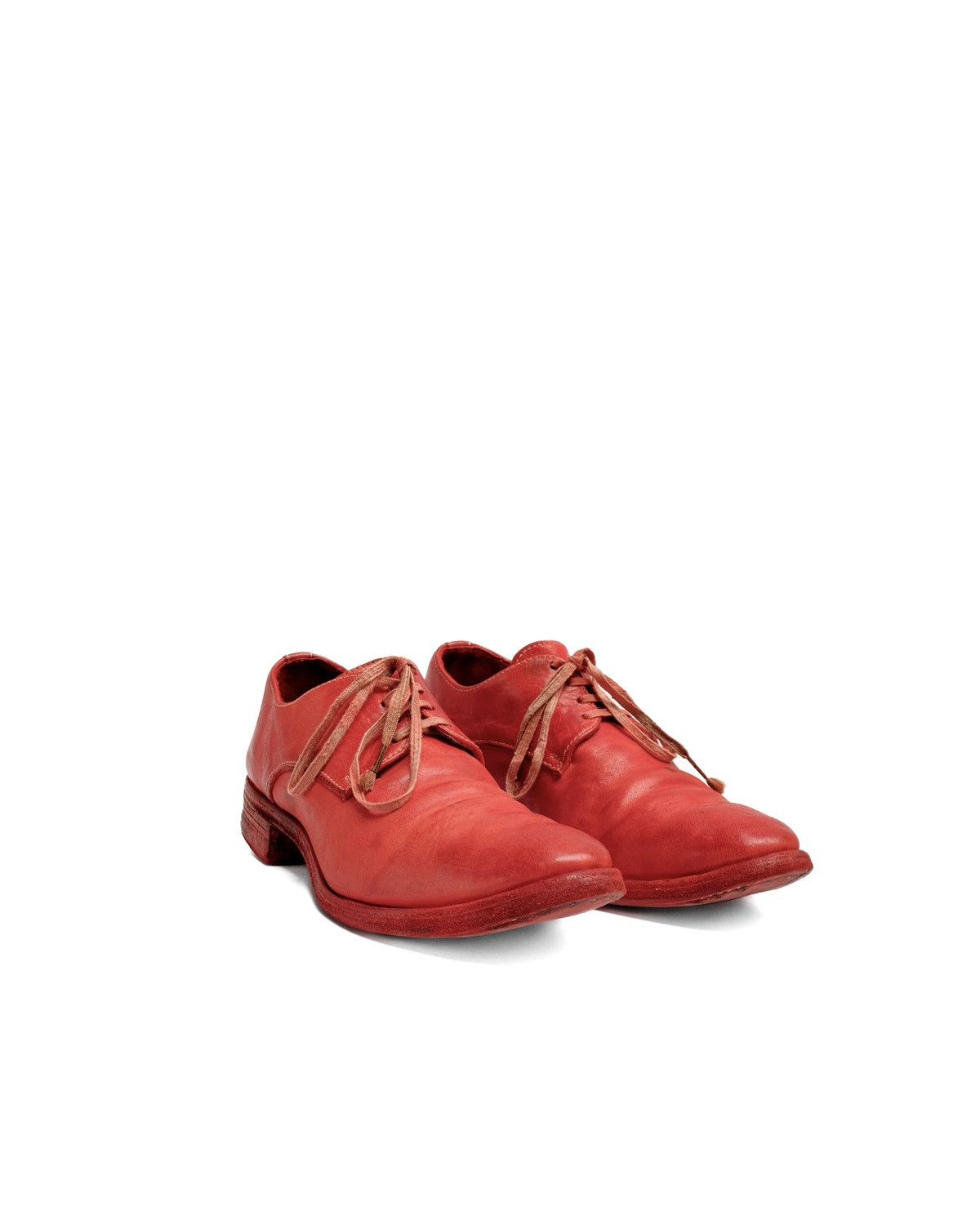 靴 Carol Christian Poell Goodyear Red Derby Carol Christian Poell Goodyear Red Derby Object Dyed Lined