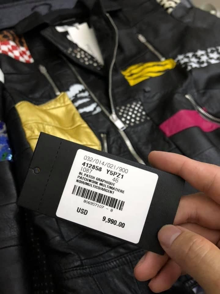 Hedi Slimane × Saint Laurent Paris 16SS Multicolor Patchwork Motorcycle Leather Jacket sz44 Size US S / EU 44-46 / 1 - 14 Thumbnail