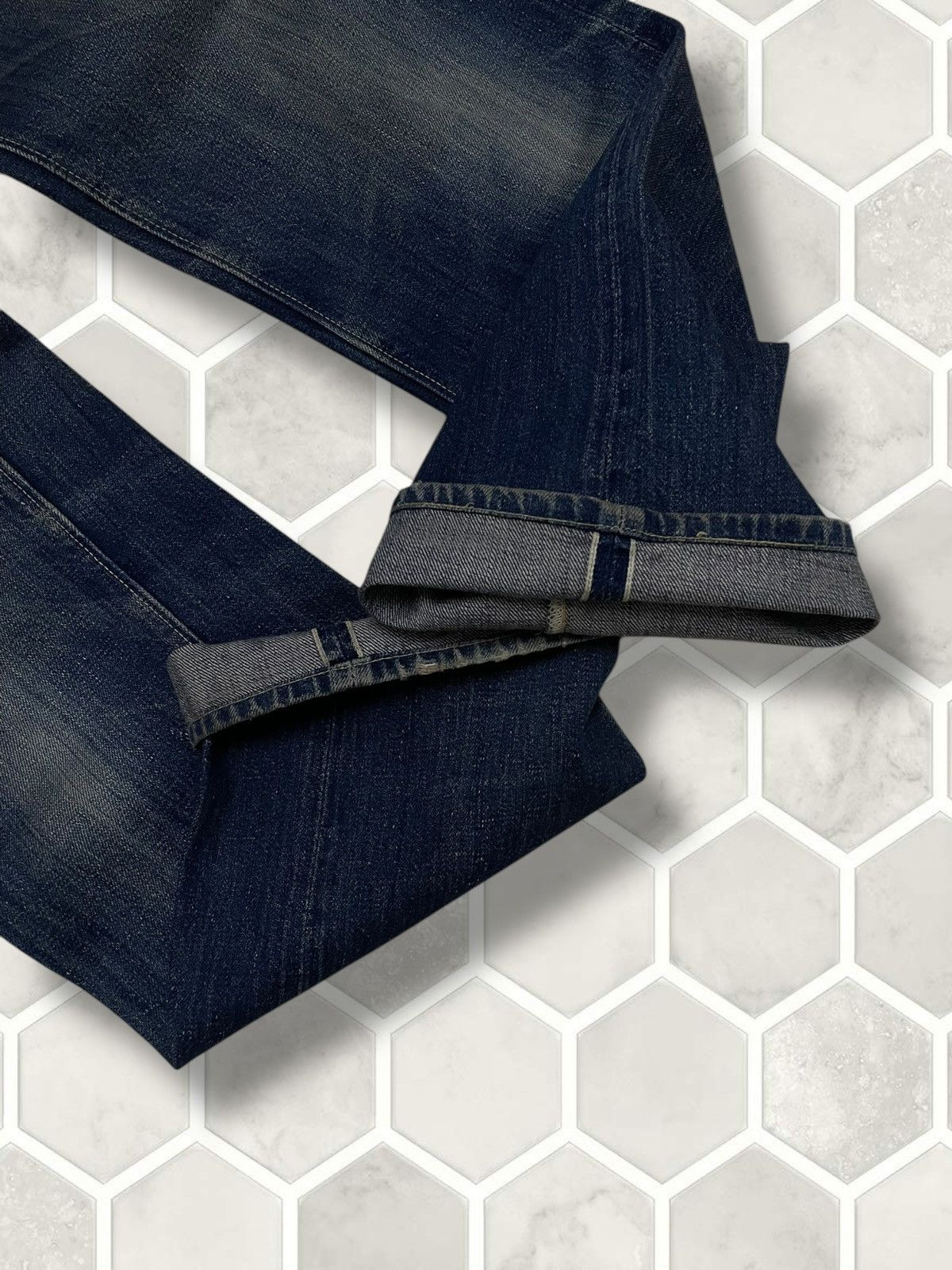 Sugar Cane Vintage Rare 1990s Japan Designer Sugar Cane Selvedge Denim Size US 27 - 8 Thumbnail