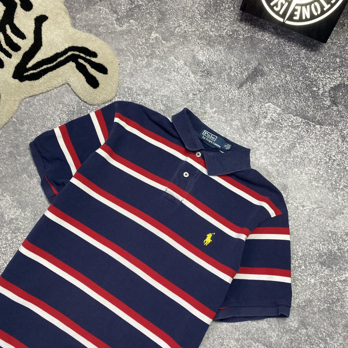 Vintage Vintage Polo Ralph Lauren Small Logo striped y2k polo Size US M / EU 48-50 / 2 - 2 Thumbnail