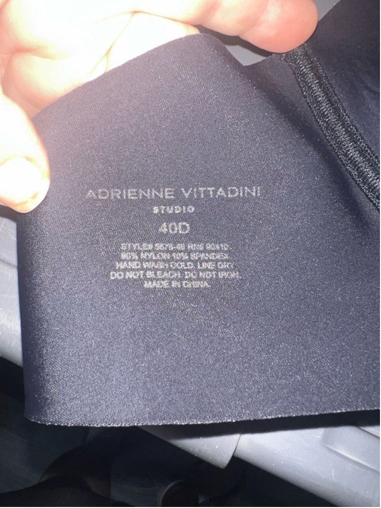 Other Women's Adrienne Vittadini Bra Size 40D Black Size ONE SIZE - 3 Thumbnail