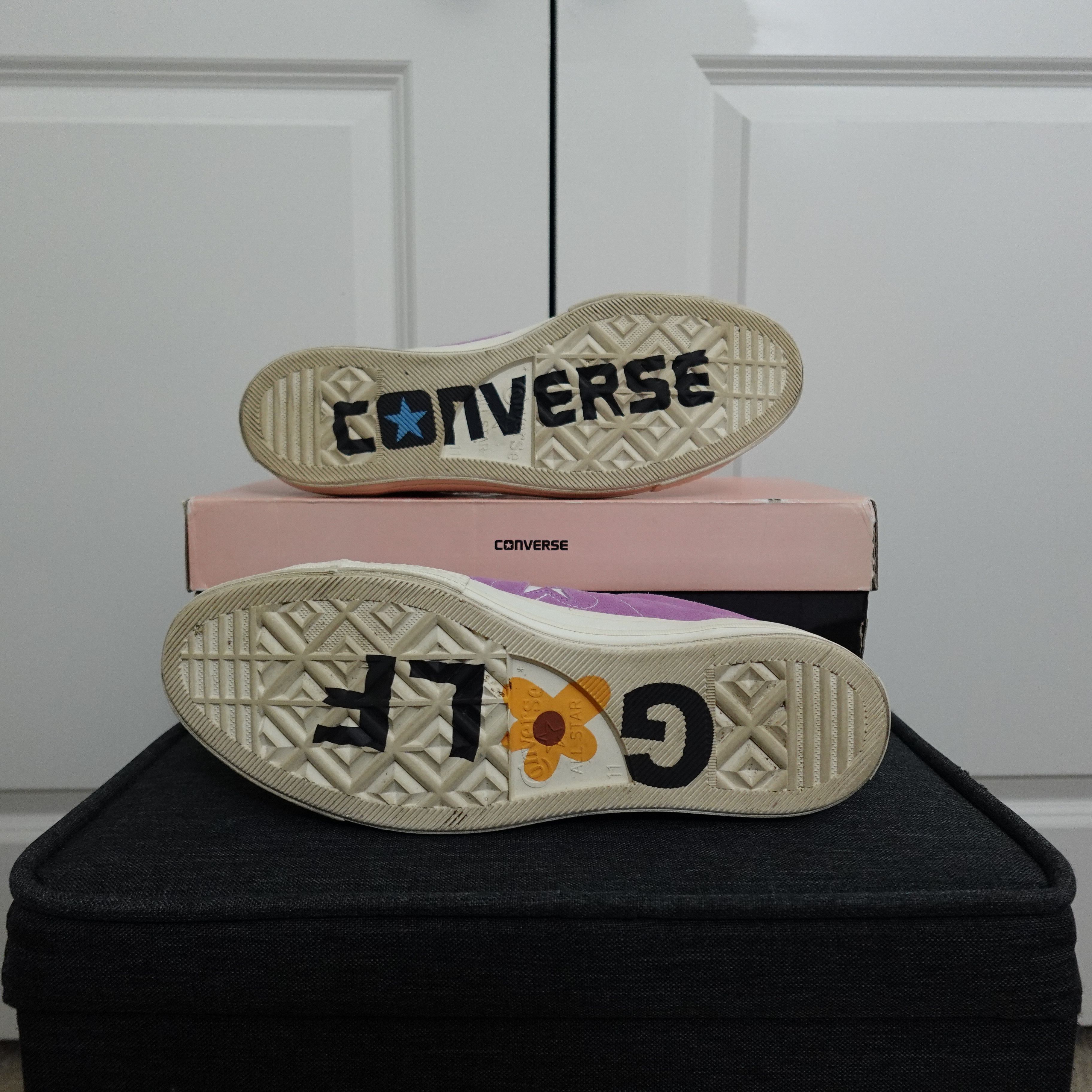 Golf le Fleur Converse x Golf Le Fleur One Star Fuchsia Glow Purple Size US 11 / EU 44 - 4 Thumbnail