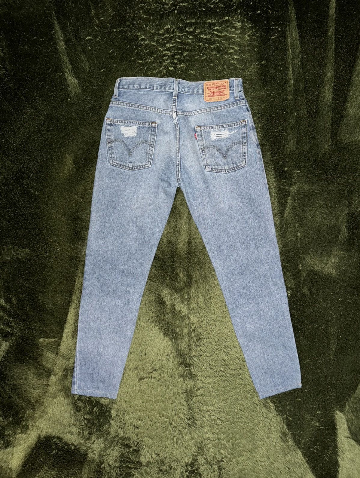 Levi's [W31/L34] Levis 550 USA destroyed denim pants indigo Size US 31 - 7 Thumbnail