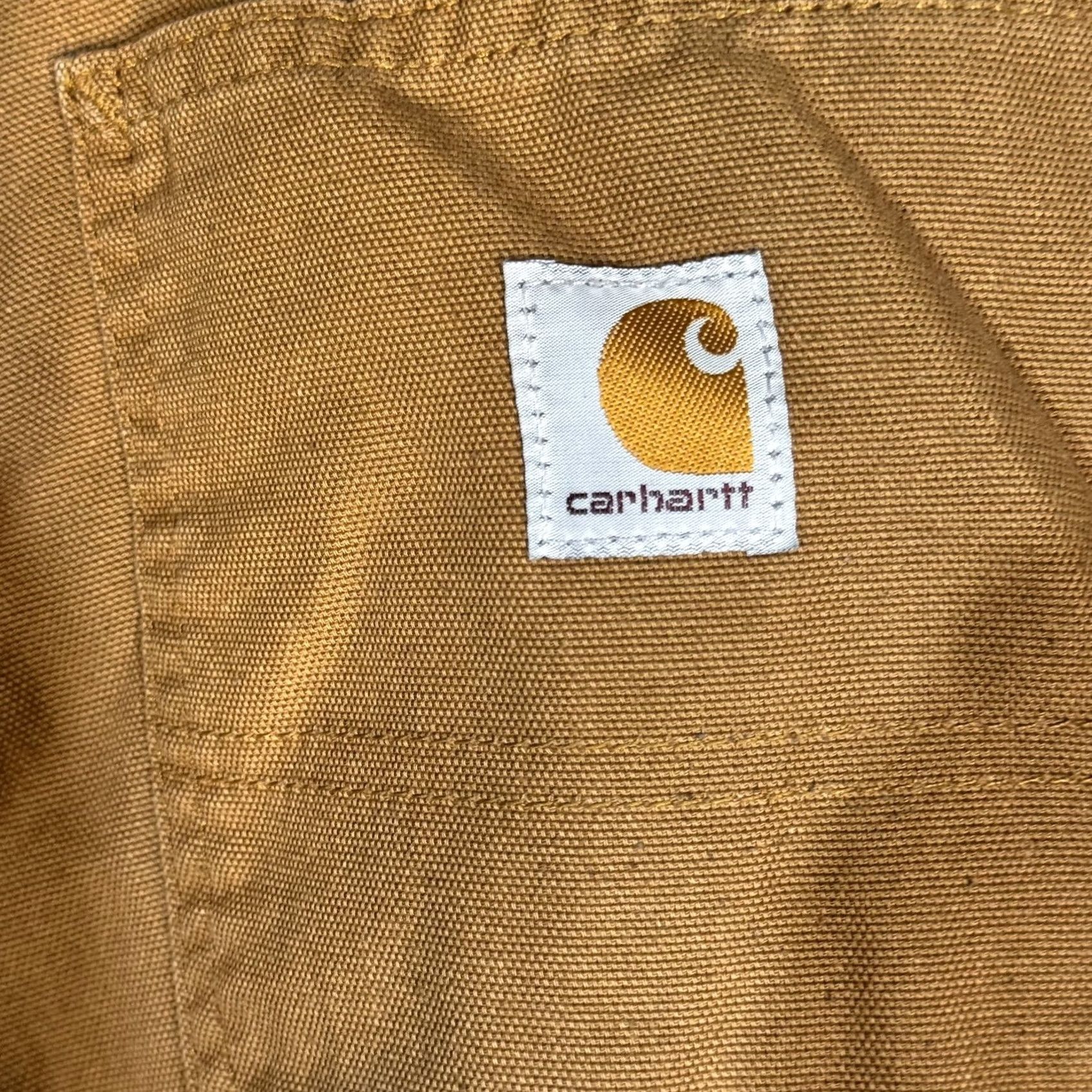 Carhartt Carhartt Pants Mens 34x30 Brown Dungaree Fit Workwear Canvas Utility Cargo Pocket Logo Carhartt 383-51 Mens Pants Size US 34 / EU 50 - 4 Thumbnail