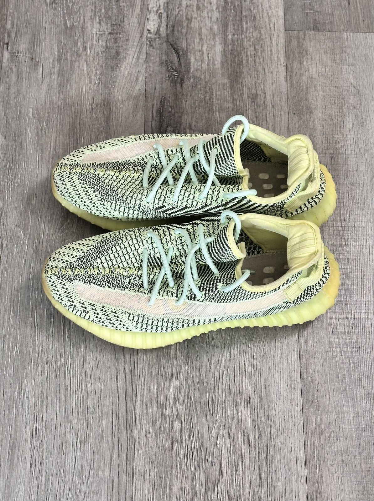 Yeezy ADIDAS YEEZY BOOST 350 V2 YEEZY-Yellow and Green Size US 12 / EU 45 - 4 Thumbnail