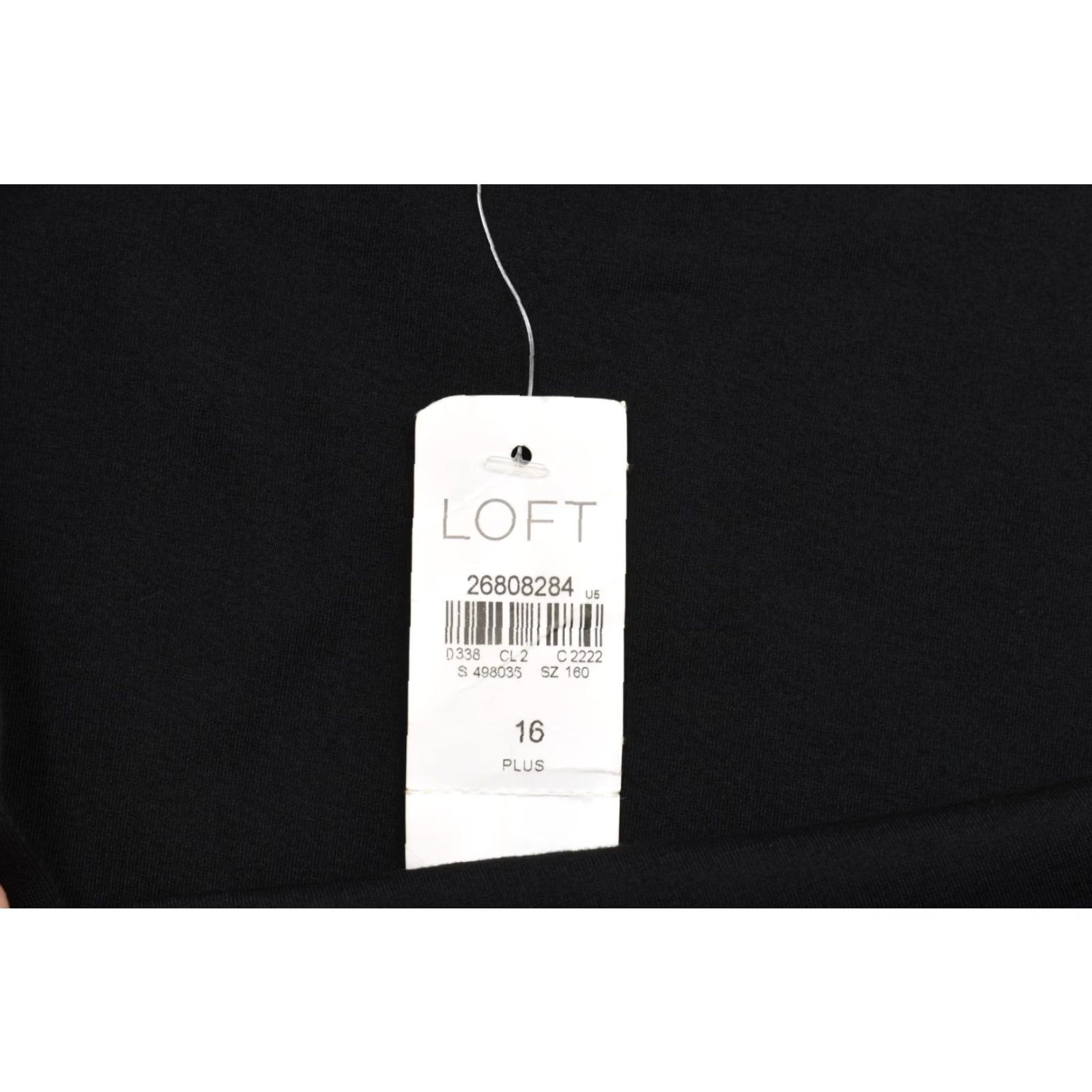 Loft LOFT Skirt Black Flounce Hem Mini Plus Size 16 Stretch Ponte Knit NWT Women Size 38" / US 16 / IT 52 - 6 Thumbnail