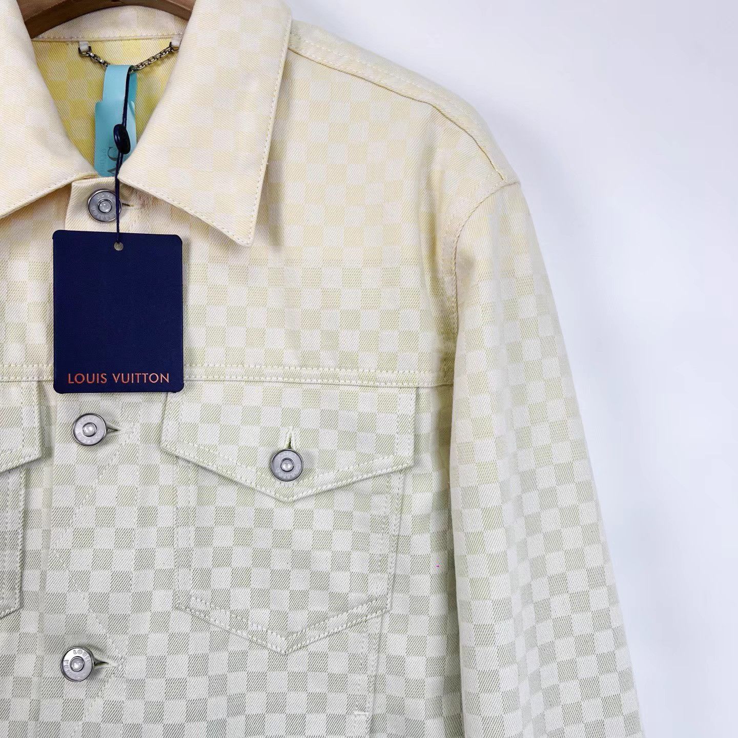 Louis Vuitton LOUIS VUITTON Gradient Damier Jacquard Denim Jacket K12 Size US M / EU 48-50 / 2 - 4 Thumbnail