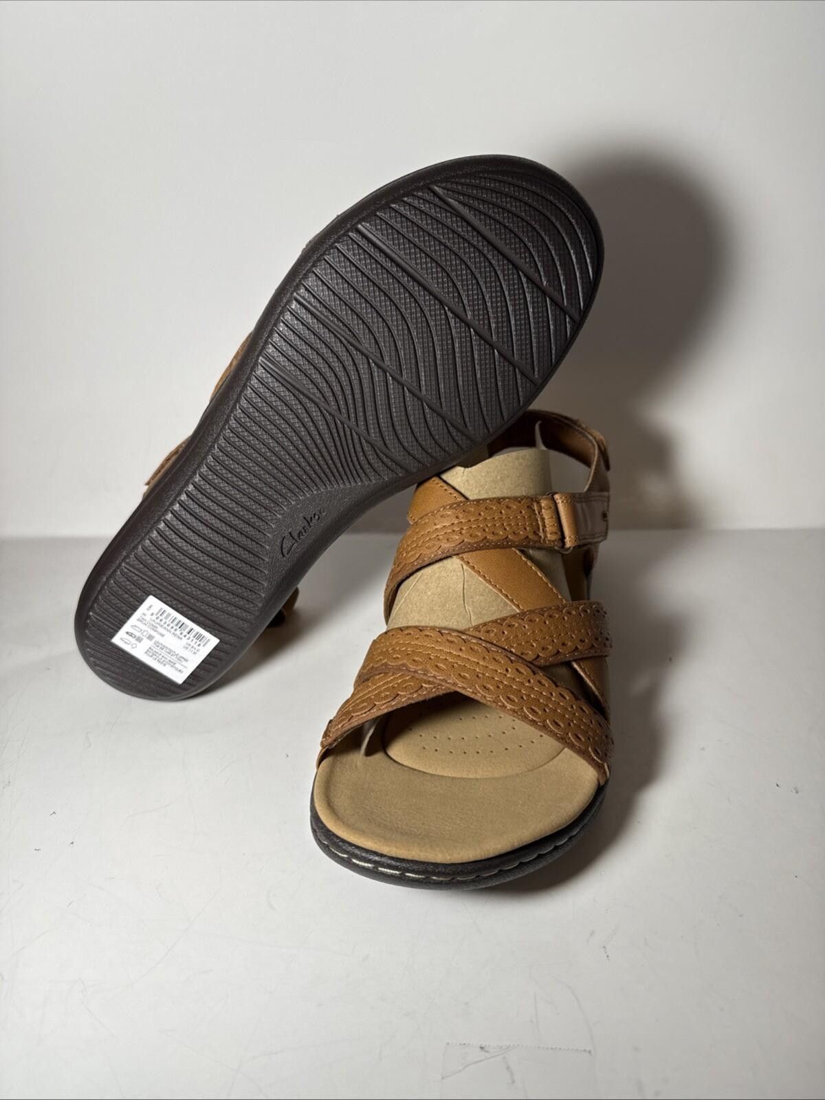 Clarks Clarks Laurieann Rena Brown Leather Strappy Slingback Sandal Size US 11 / IT 41 - 6 Thumbnail