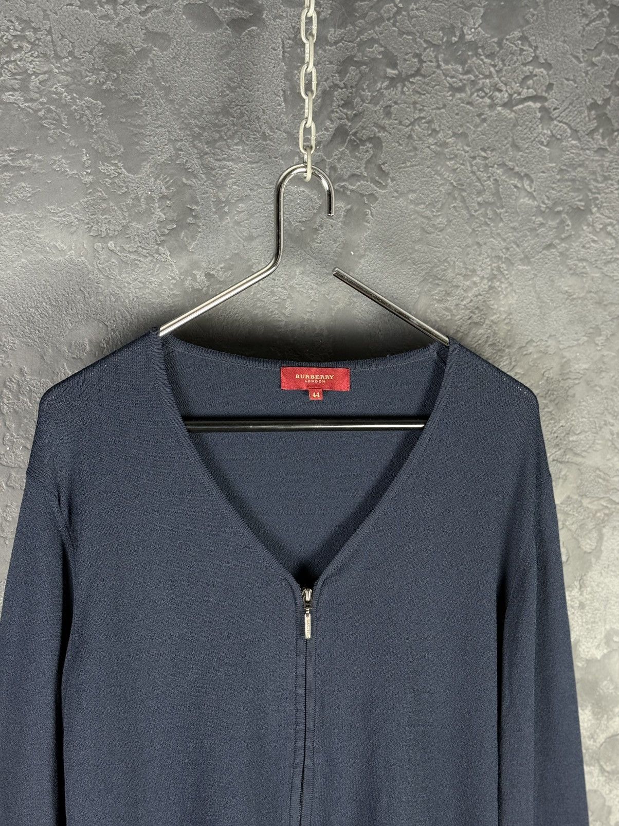 Burberry Burberry Women's Navy Blue Viscose Cardigan Size 44 Size M / US 6-8 / IT 42-44 - 2 Thumbnail