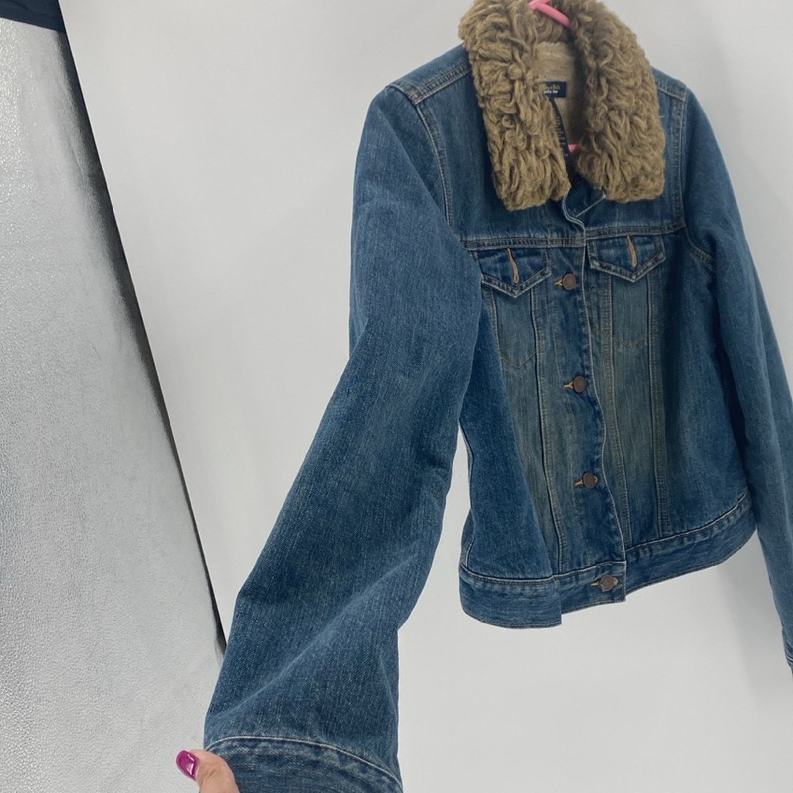 Abercrombie & Fitch Abercrombie & Fitch denim faux fur collar lined Y2K jacket Size M / US 6-8 / IT 42-44 - 5 Thumbnail